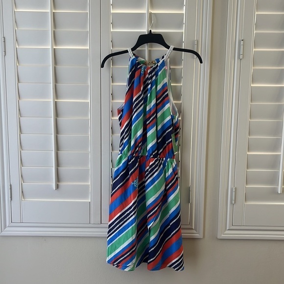NWT Lilly Pulitzer Kennett Overboard
Stripe Braided Chain Halter Dress Size M - Picture 5 of 12